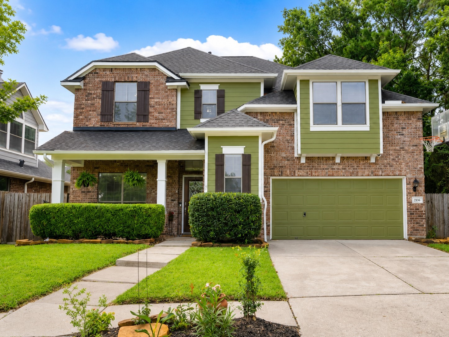 2106 Leaf Meadows Court Spring, TX 77386 - Photo 3 of 34 a front view of a house with a yard