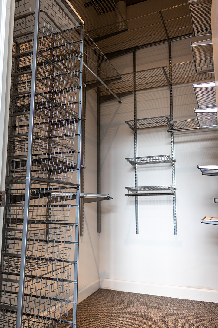 111 South Morgan Street, Unit 824 Chicago, IL 60607 - Photo 14 of 18 a view of a room with racks on the wall