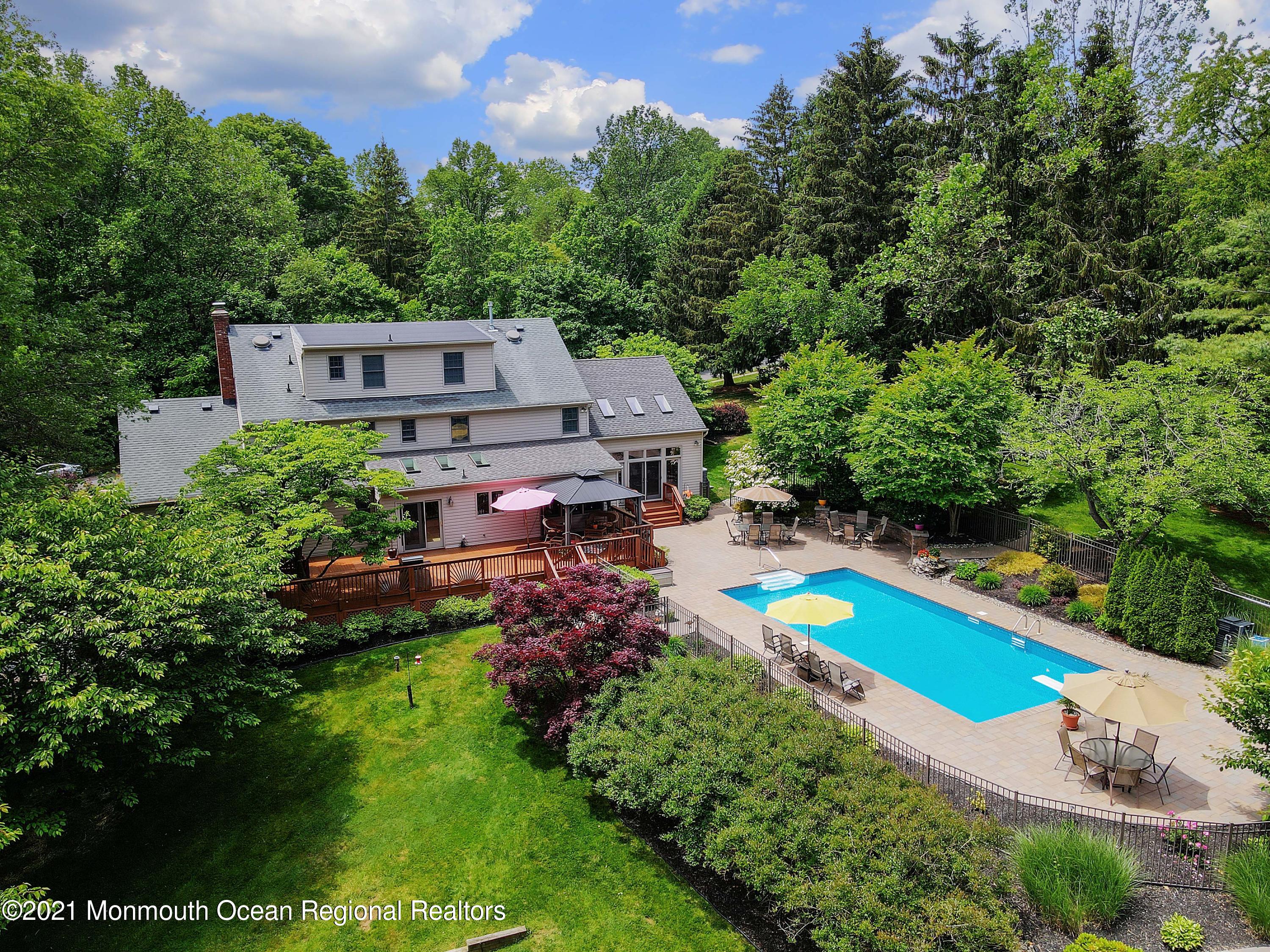 25 Huntley Road Holmdel, NJ 07733 - Photo 44 of 49 POOL AERIAL