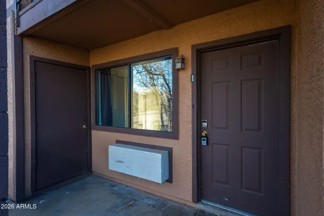 a view of an entryway door