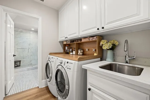 a view of swimming pool with outdoor seating