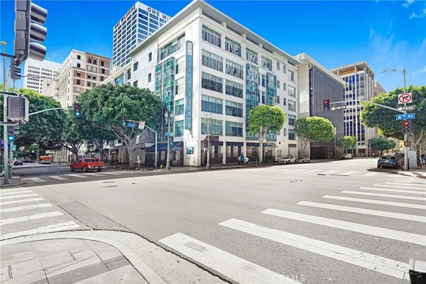 a front view of a building