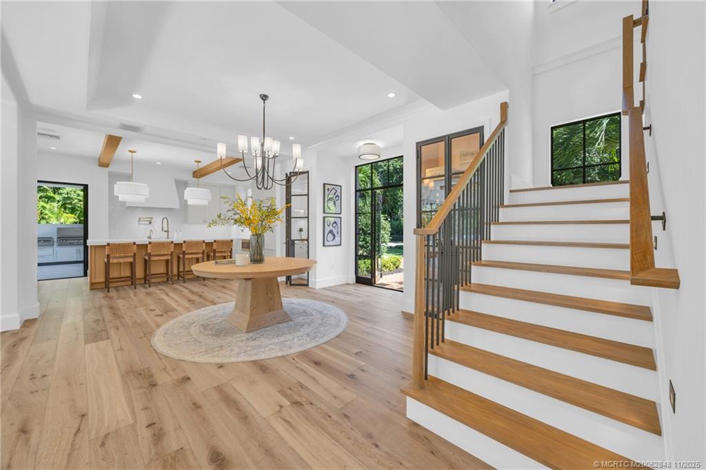 44 South Beach Road Hobe Sound, FL 33455 - Photo 36 of 73 a view of kitchen with furniture and wooden floor