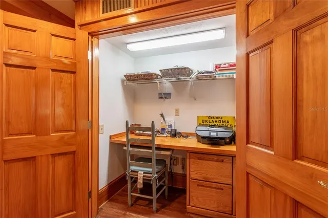 a view of storage and utility room