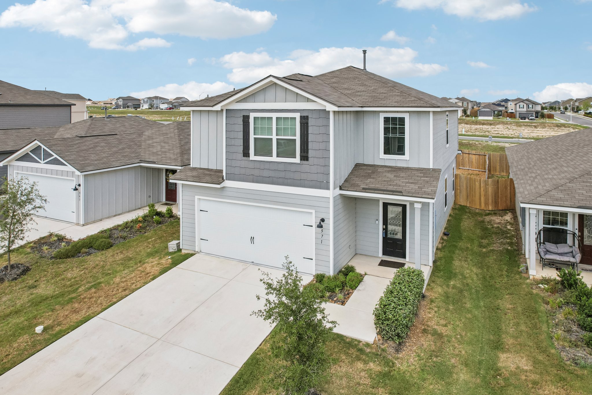 571 Aplite Pass Maxwell, TX 78656 - Photo 2 of 28 front view of a house with a yard