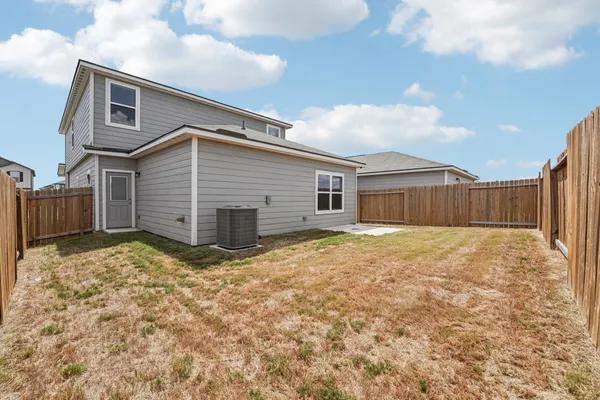 a backyard of a house
