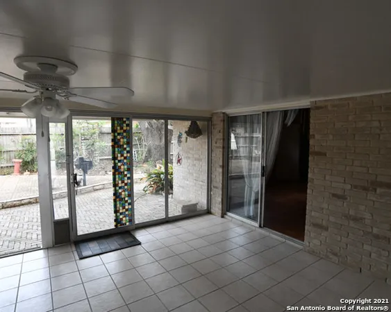 a view of a room with window