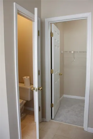 a garden with trees in front of it