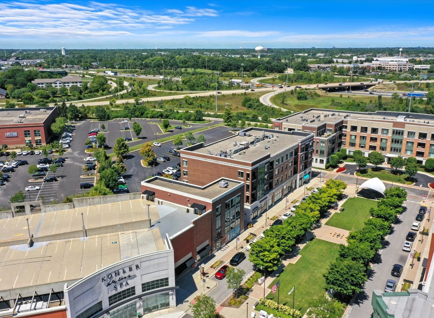 8886 Johnston Road Burr Ridge, IL 60527 - Photo 68 of 71 an aerial view of a city with lots of residential buildings