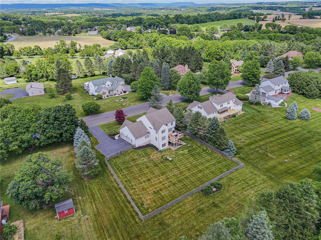 6000 Pond View Terrace Bath, PA 18014 - Photo 63 of 69 An aerial perspective reveals a charming neighborhood setting with verdant lawns and mature trees.