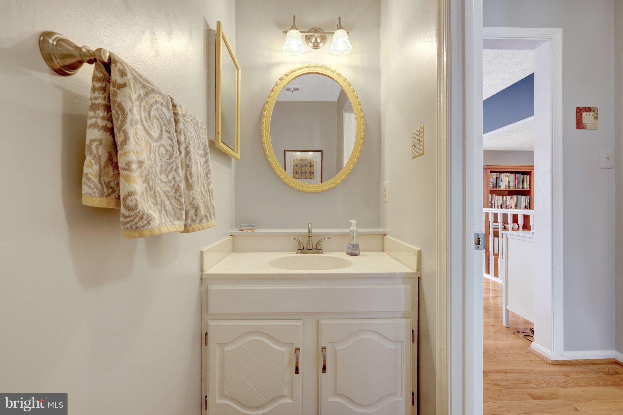 34 Lipscomb Court Sterling, VA 20165 - Photo 25 of 91 a bathroom with a sink vanity and a mirror