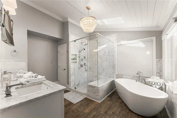 a view of a door and a window