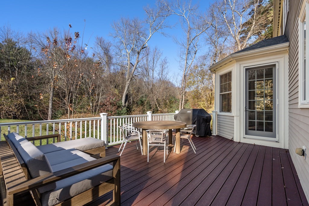 33 Centre Street Dover, MA 02030 - Photo 30 of 32 a view of a deck with furniture