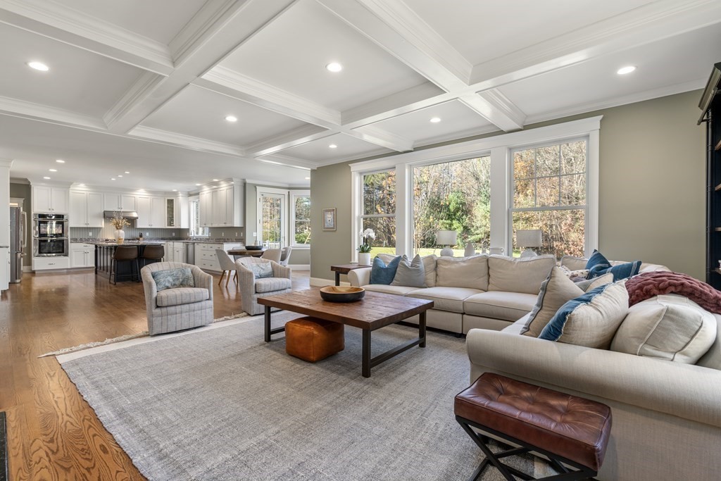 33 Centre Street Dover, MA 02030 - Photo 9 of 32 a living room with furniture and a large window