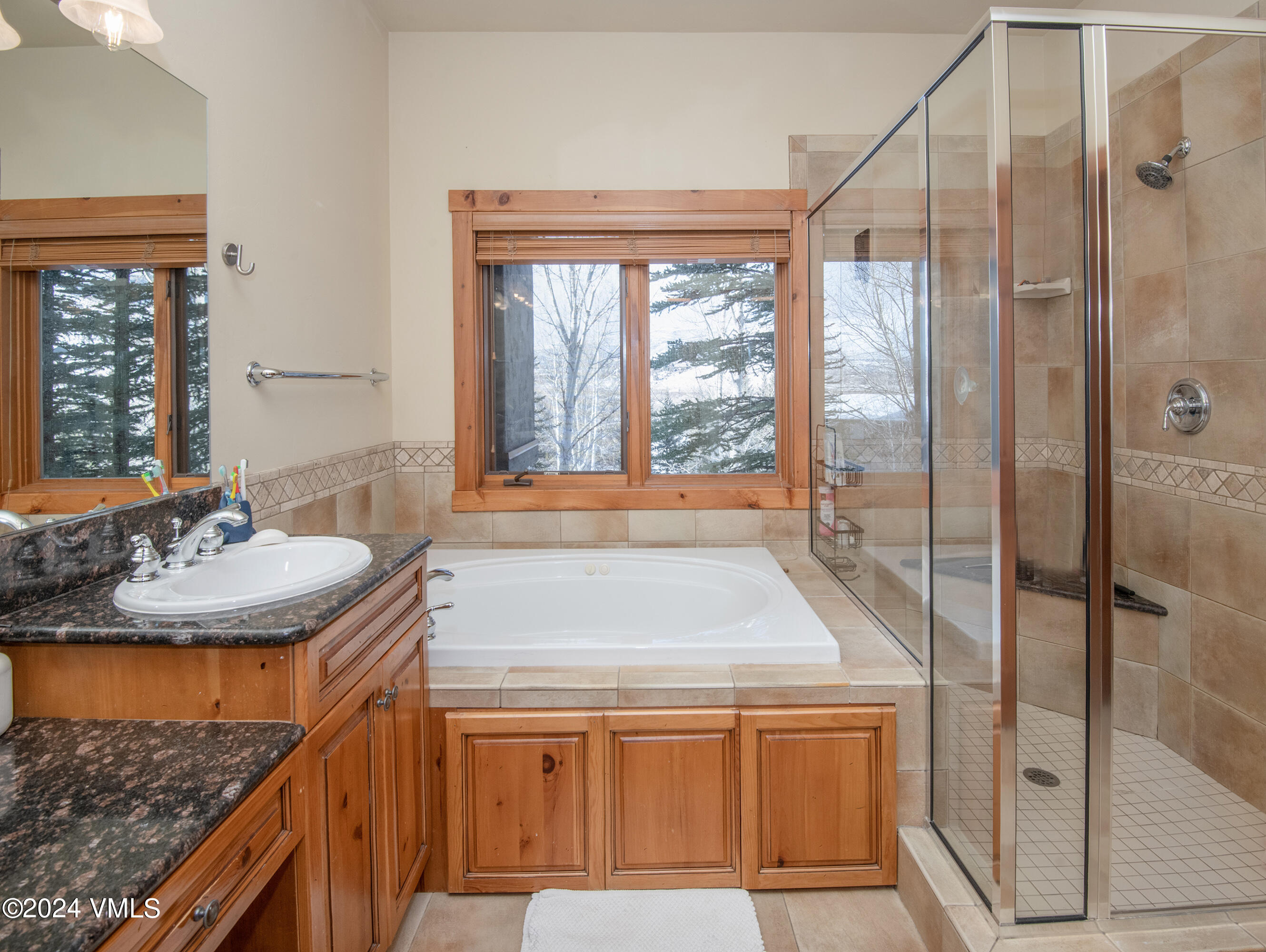 111 Knudson Ranch Road Edwards, CO 81632 - Photo 19 of 31 a bathroom with a tub sink and mirror