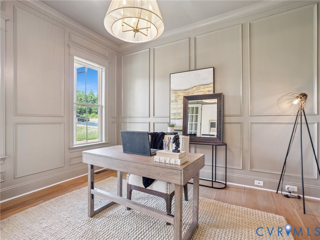 1530 Smokey Rdg Road Maidens, VA 23102 - Photo 5 of 42 a view of a dining room with furniture window and wooden floor