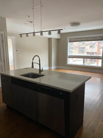 a sink with a window