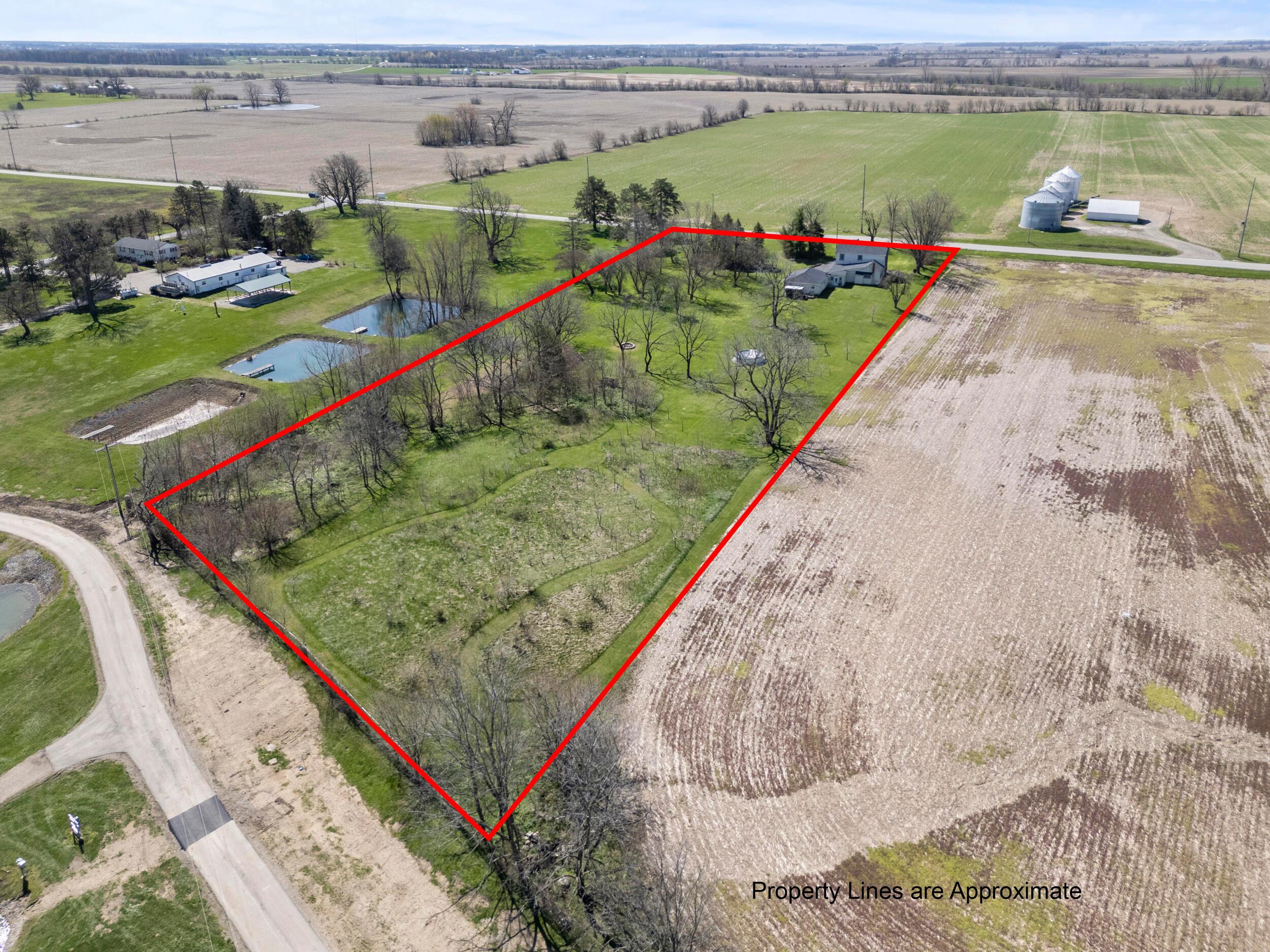 3420 Old Springfield Road London, OH 43140 - Photo 41 of 41 Drone 05 With Property Lines