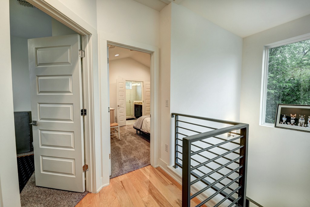 1300 Walnut Avenue, Unit B Austin, TX 78702 - Photo 15 of 15 a view of a bedroom from the hallway