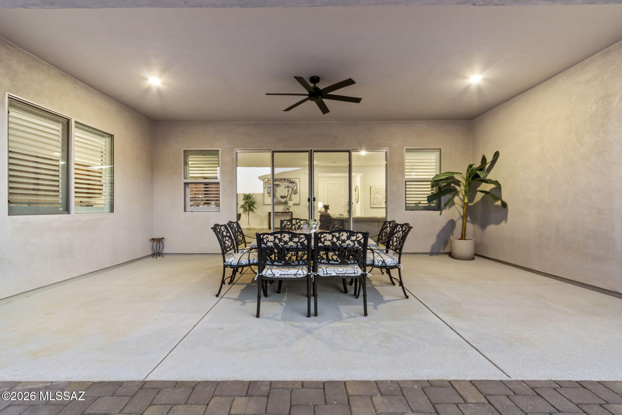 12791 East Tortoise Pointe Drive Vail, AZ 85641 - Photo 40 of 50 a view of a dining room with furniture window and outside view