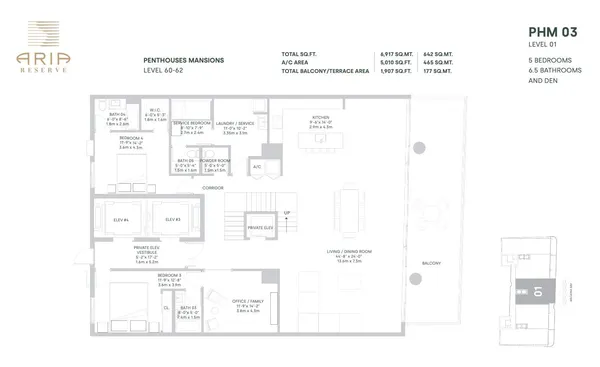 $7,999,999 | 700 Northeast 24th Street, Unit PH MANSION6003, Miami, FL 33137