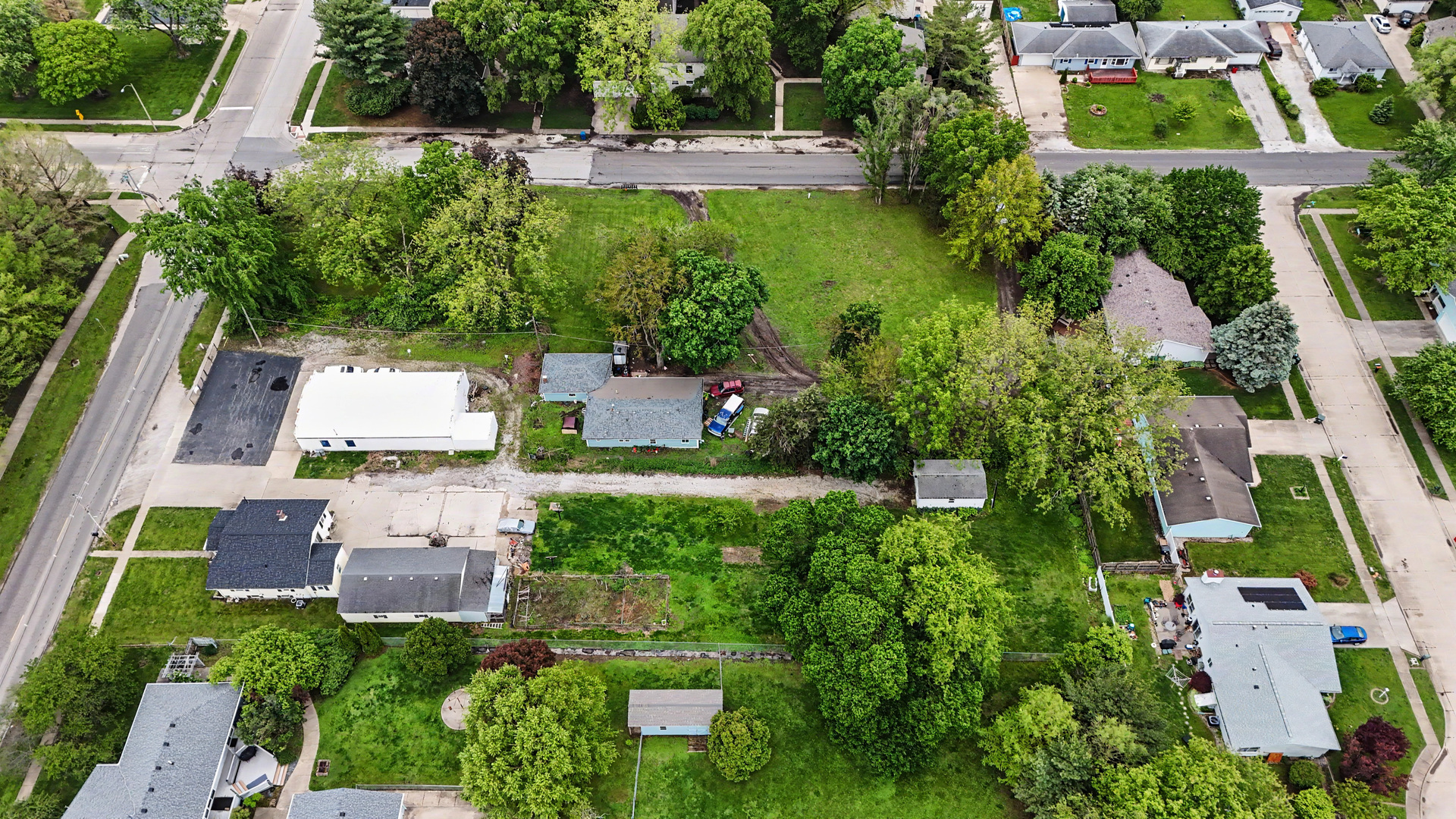 2404 West John Street Champaign, IL 61821 - Photo 18 of 24 an aerial view of house with yard