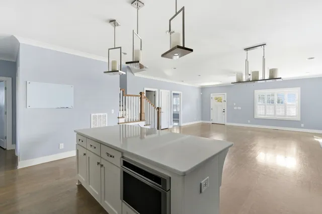 a view of main area and wooden floor