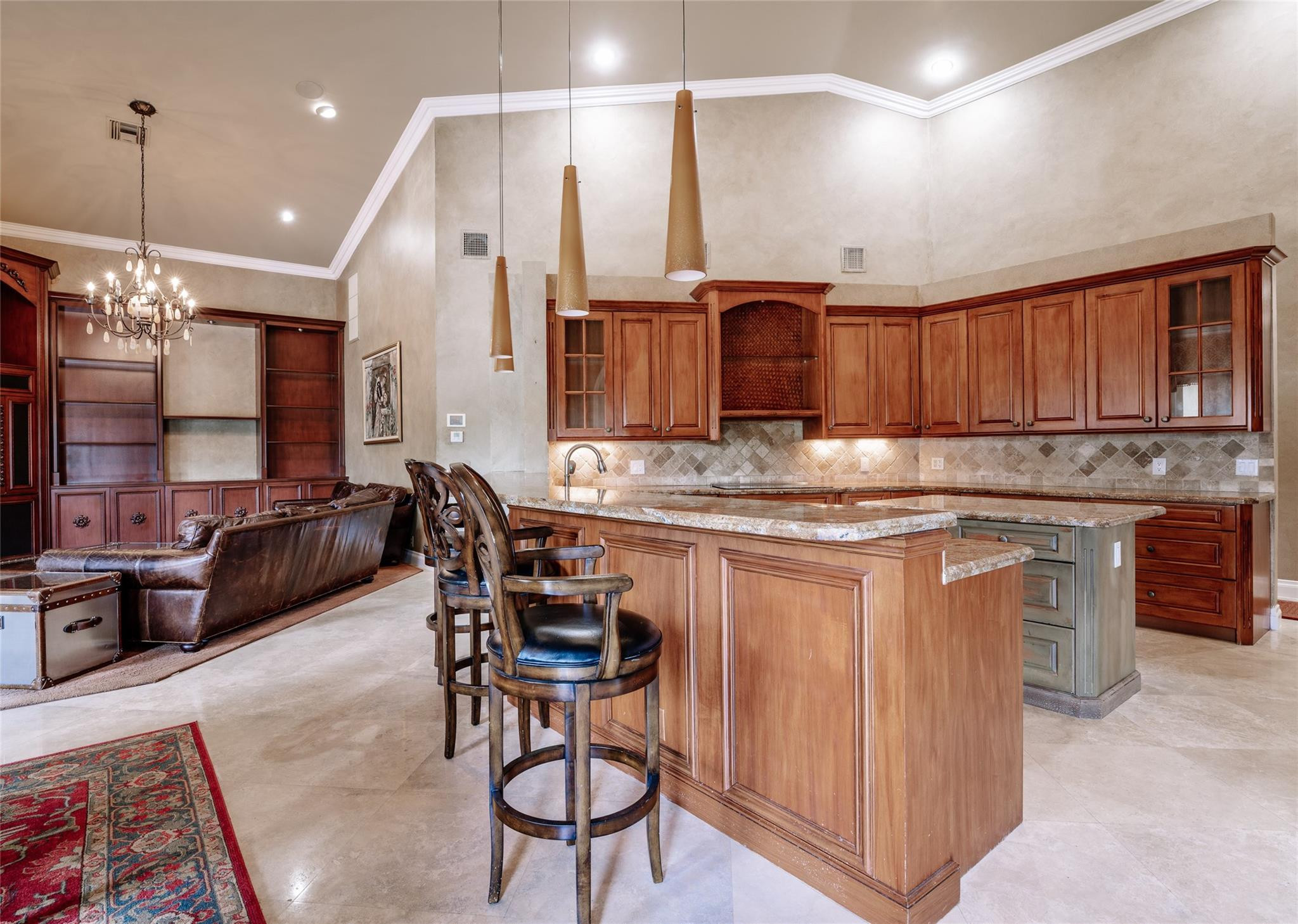 3220 Paddock Road Weston, FL 33331 - Photo 13 of 59 a kitchen with stainless steel appliances granite countertop a stove a sink and a microwave
