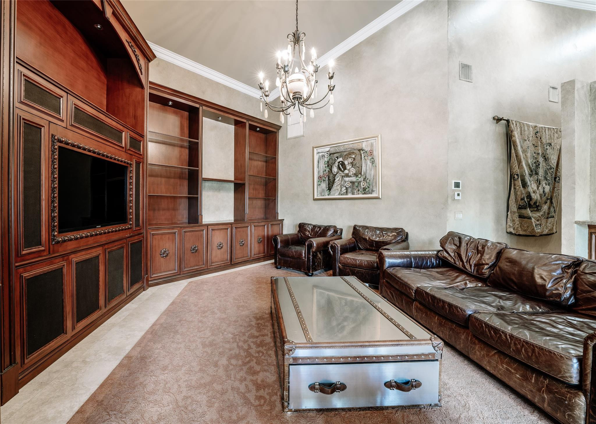 3220 Paddock Road Weston, FL 33331 - Photo 16 of 59 a living room with furniture and a flat screen tv