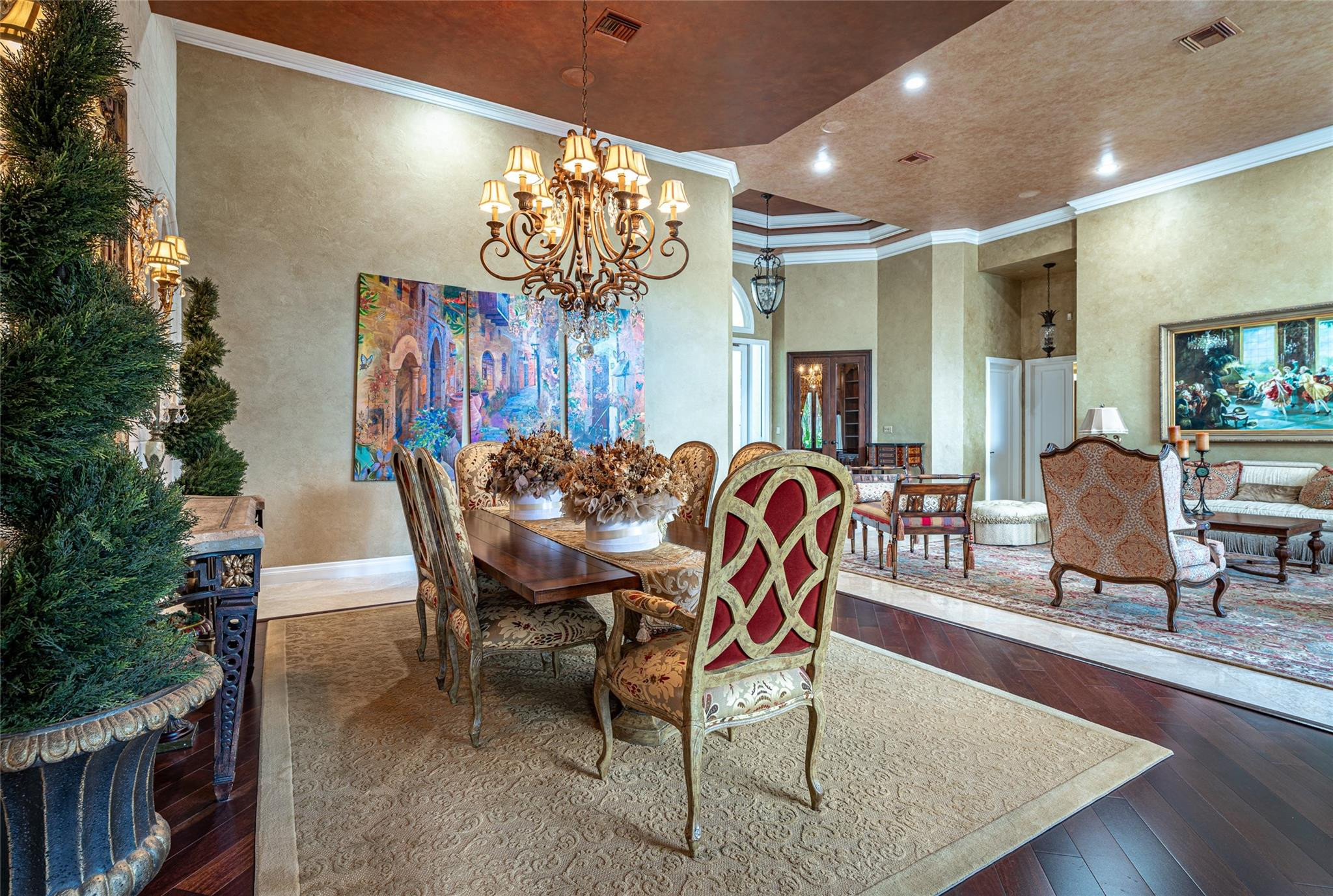 3220 Paddock Road Weston, FL 33331 - Photo 9 of 59 a view of a dining room with furniture and chandelier