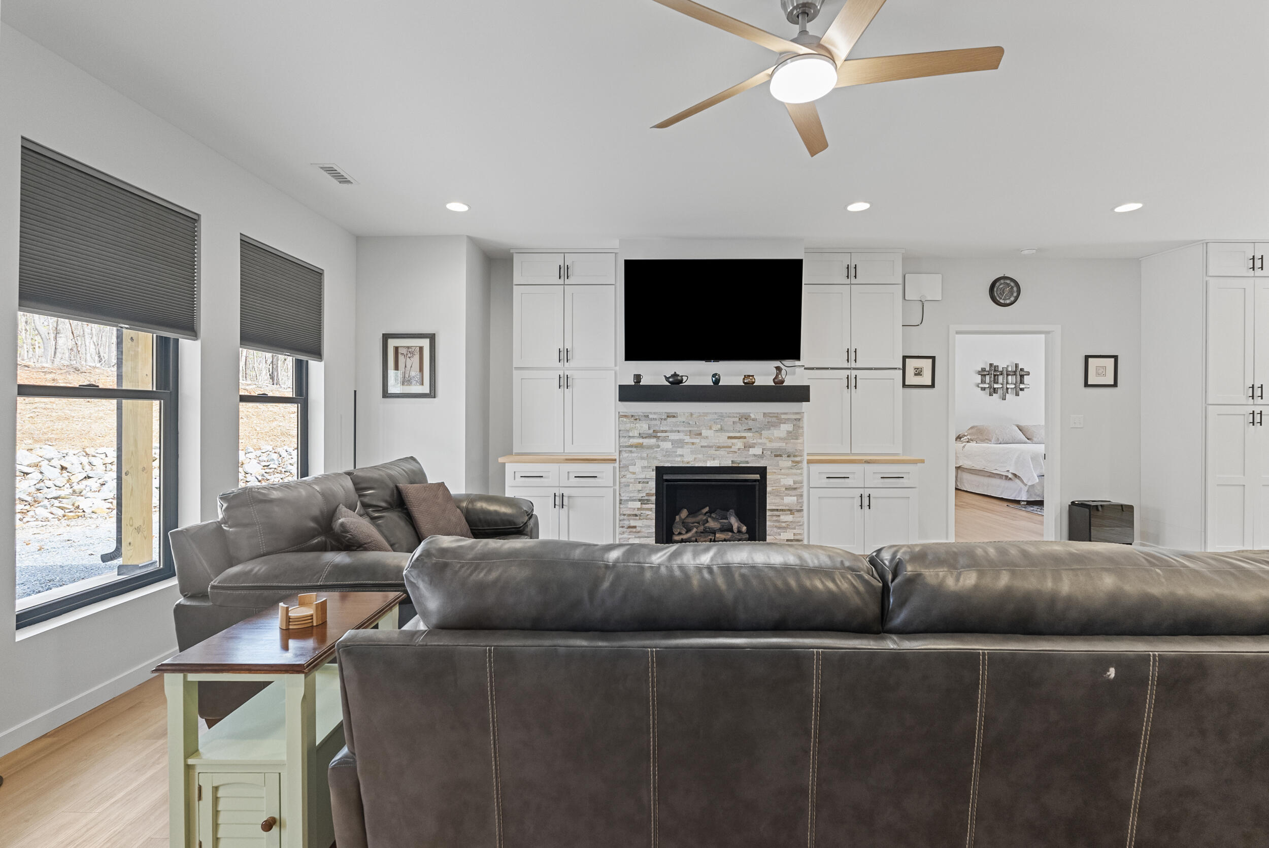 2409 Old Firetrail Road Huddleston, VA 24104 - Photo 4 of 32 Built in Cabinetry and Fireplace