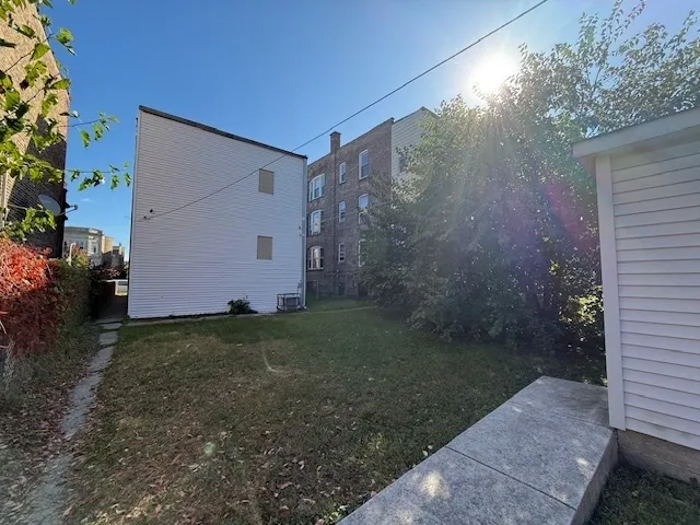 a backyard of a house