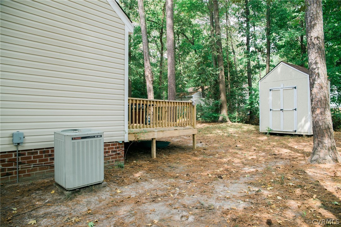3206 Roland View Terrace Chester, VA 23831 - Photo 28 of 29 a wooden fence with a bench in room