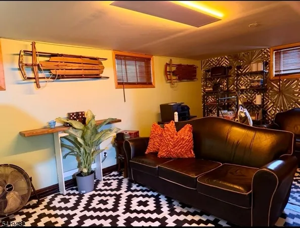 a room with furniture