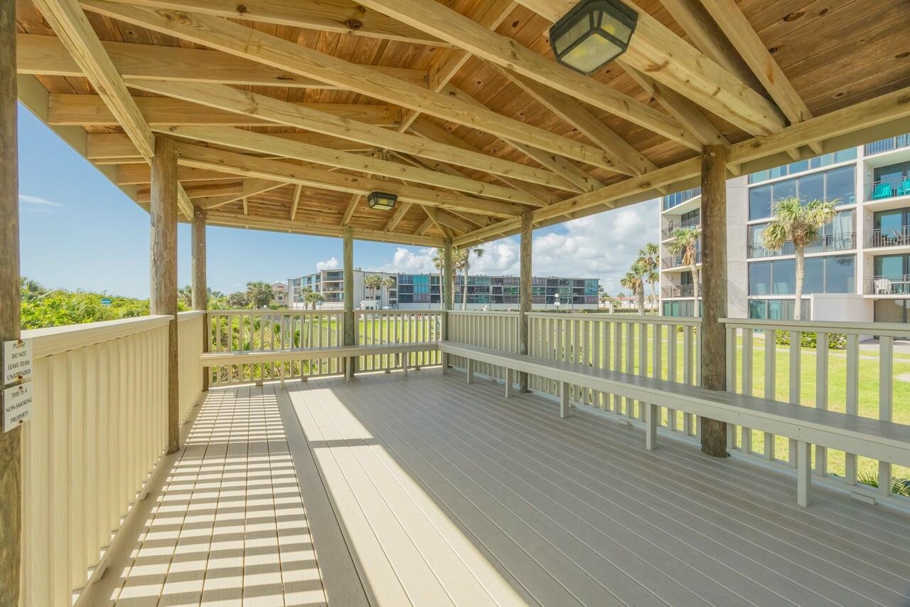 2 Dondanville Road, Unit 304 St. Augustine, FL 32080 - Photo 35 of 43 a view of a balcony with wooden floor
