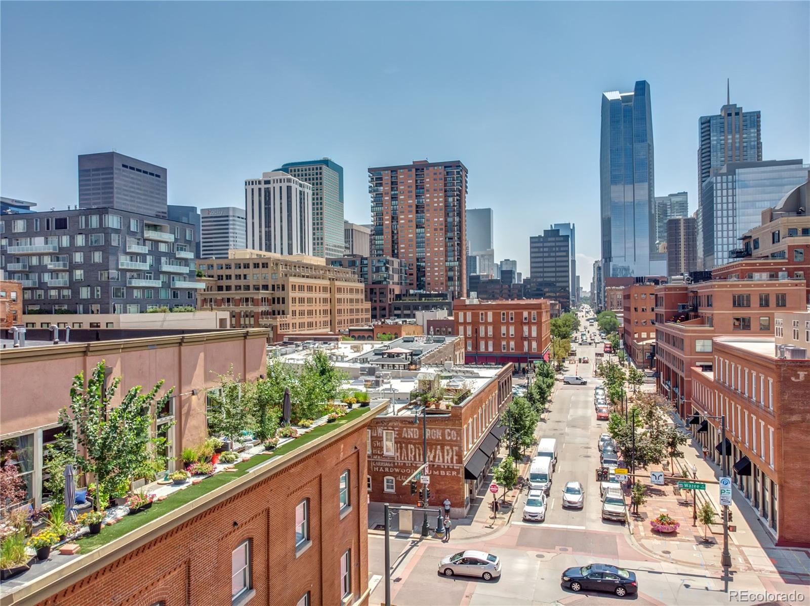 1501 Wazee Street, Unit 4B Denver, CO 80202 - Photo 34 of 40 a view of city from a balcony