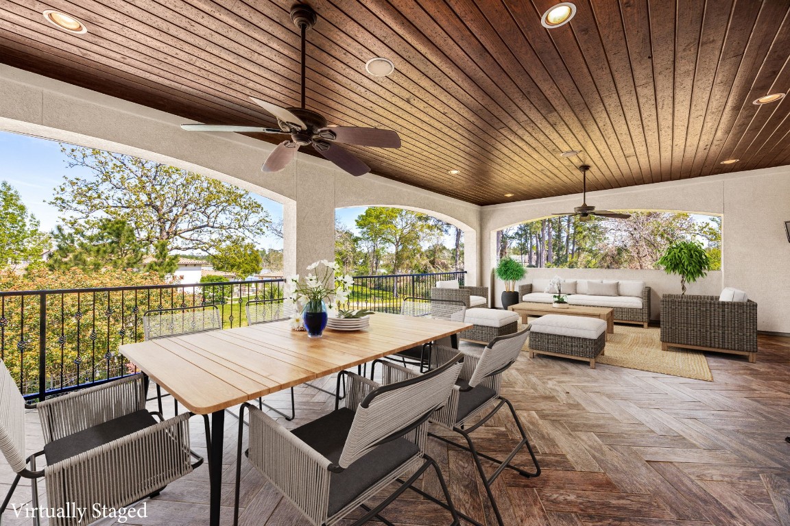 27302 Keystone Bend Court Spring, TX 77386 - Photo 38 of 50 Upstairs has a large outdoor balcony with views of the lake!