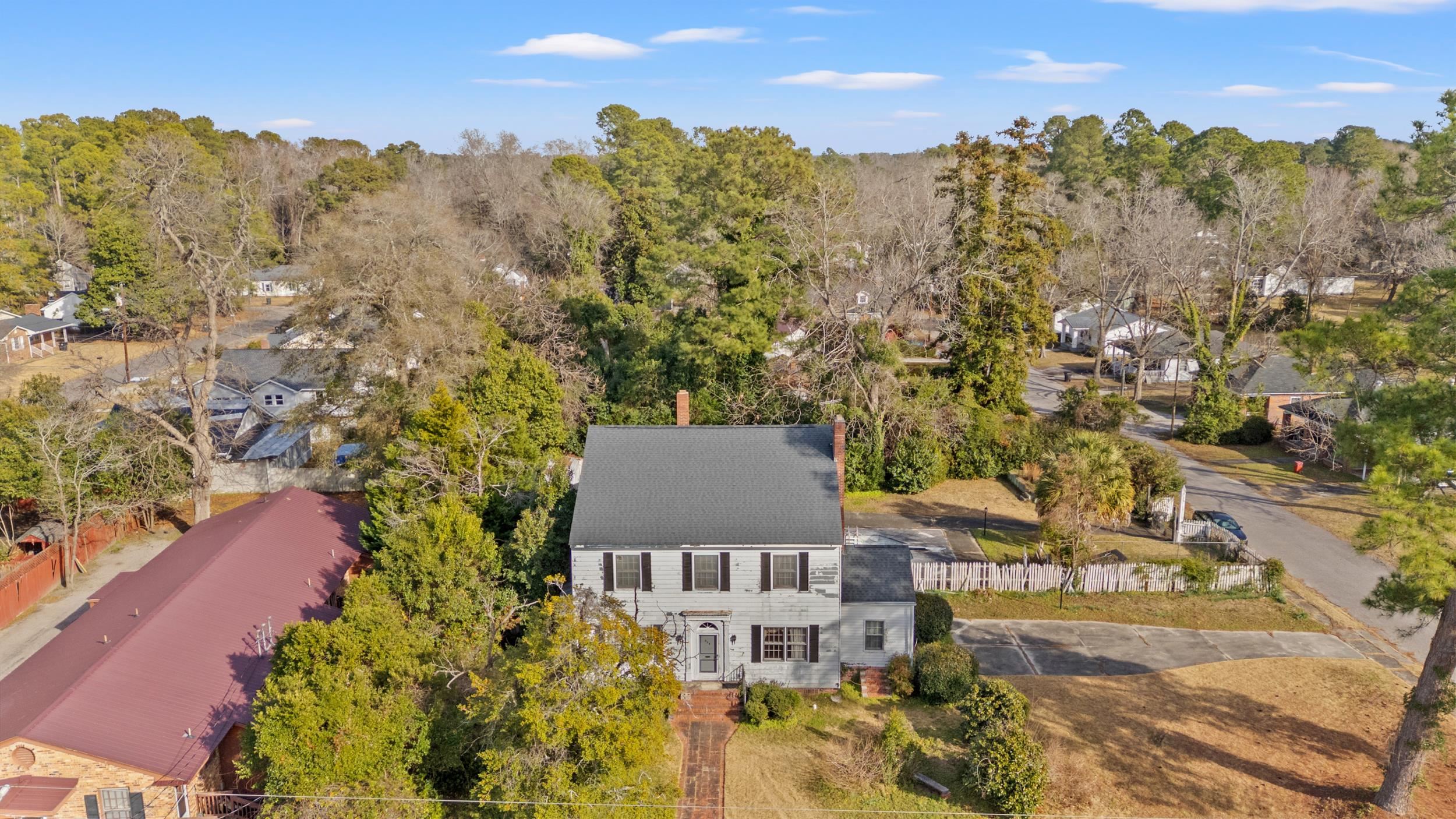 426 North Park Street Mullins, SC 29574 - Photo 37 of 39 Drone / aerial view of a tree filled landscape