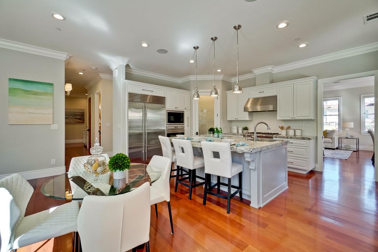 1650 Crestview Drive Los Altos, CA 94024 - Photo 19 of 50 a view of kitchen with dining table and chairs