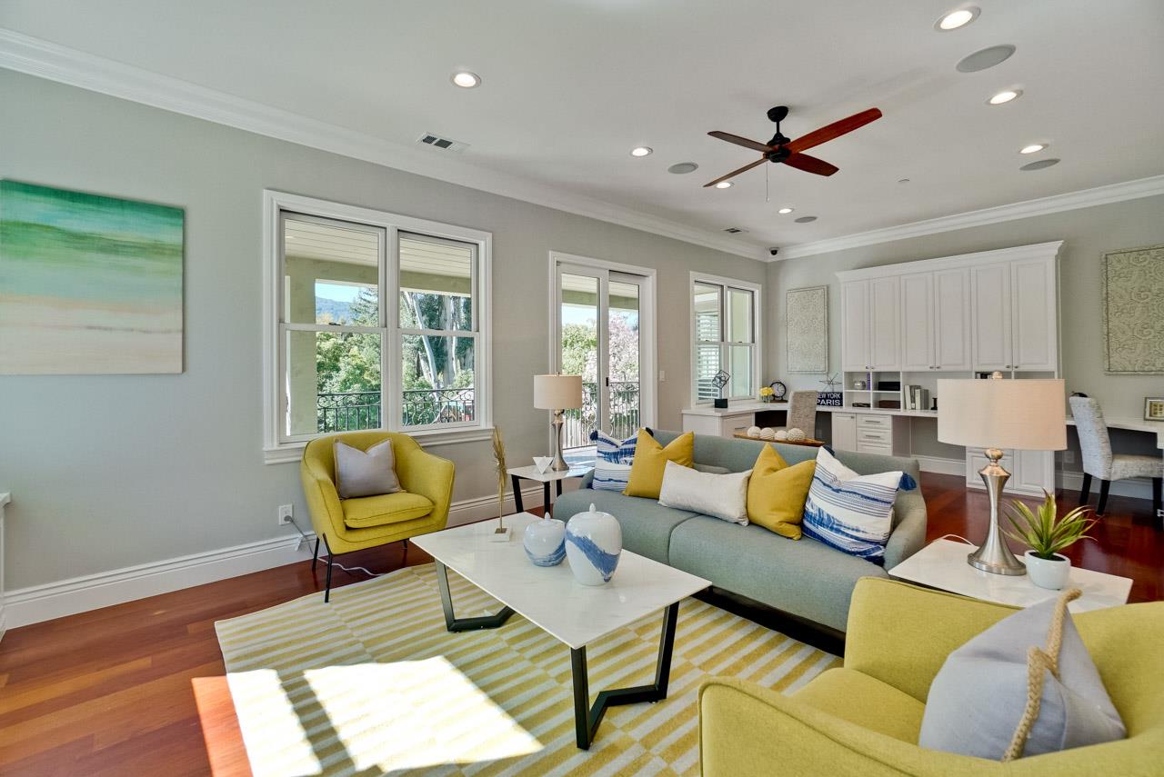 1650 Crestview Drive Los Altos, CA 94024 - Photo 26 of 50 a living room with furniture and a large window