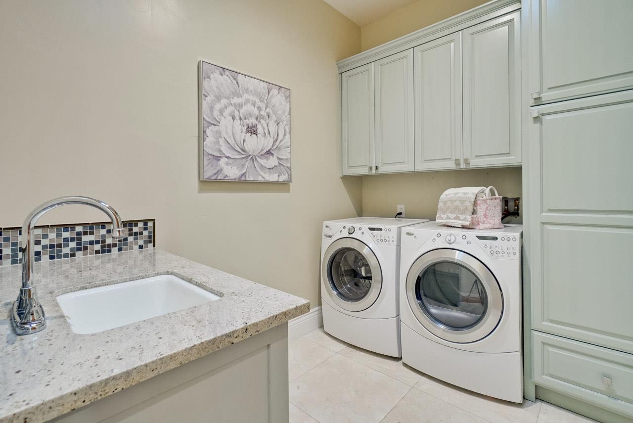 1650 Crestview Drive Los Altos, CA 94024 - Photo 45 of 50 a utility room with sink dryer and washer