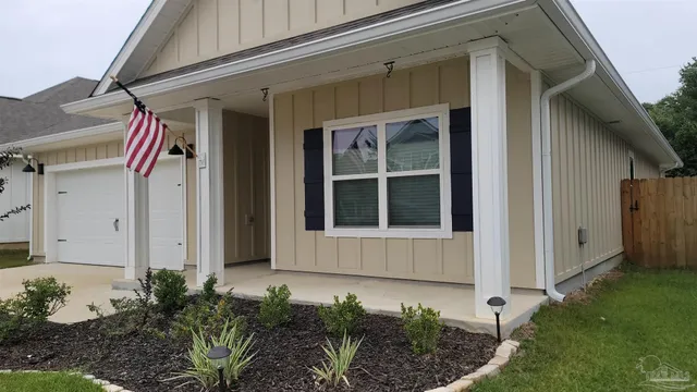 a front view of a house