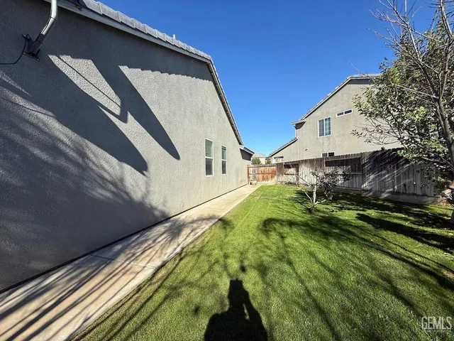 a backyard of a house