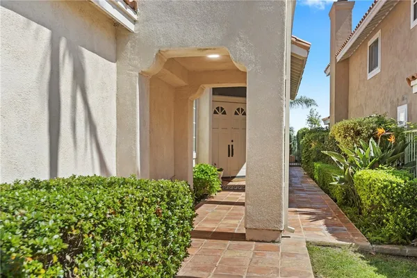 a view of a door and a outdoor space