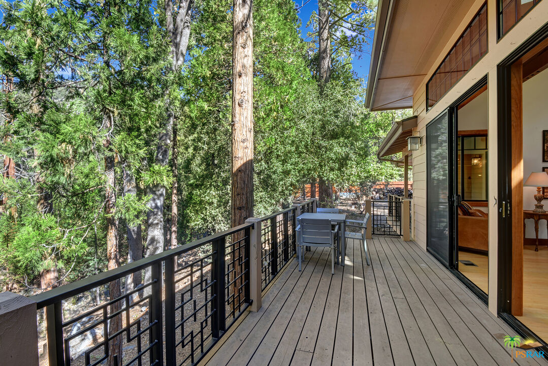 25445 Fern Valley Road Idyllwild, CA 92549 - Photo 11 of 52 a view of balcony with furniture and wooden deck