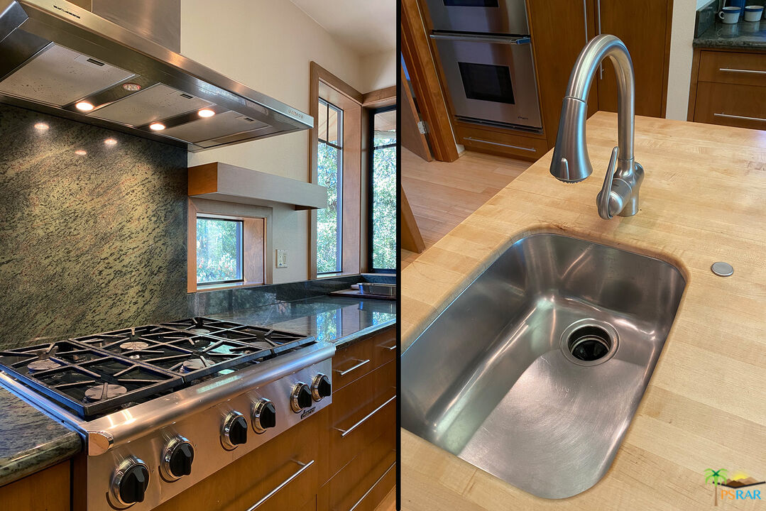 25445 Fern Valley Road Idyllwild, CA 92549 - Photo 49 of 52 a stove top oven sitting inside of a kitchen