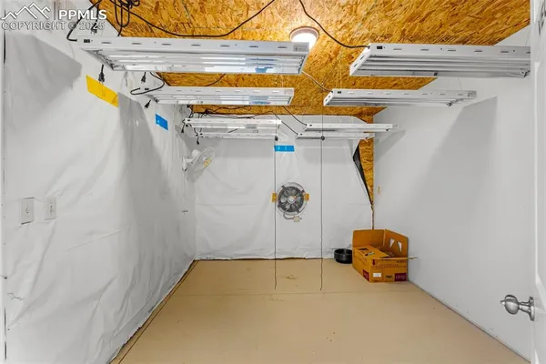 a view of gym equipment and children play room