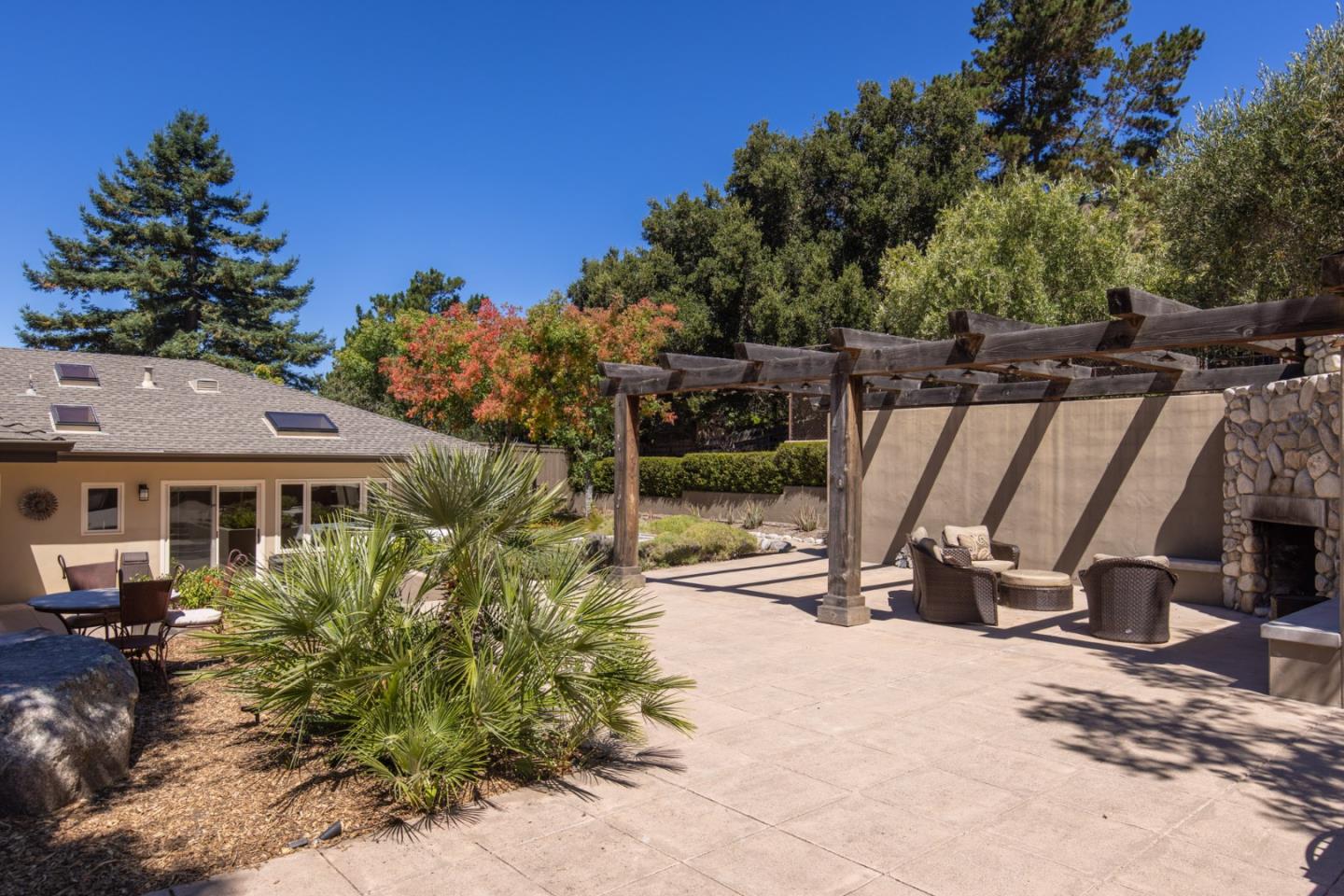 21 La Rancheria Carmel Valley, CA 93924 - Photo 26 of 44 a view of backyard with a slide