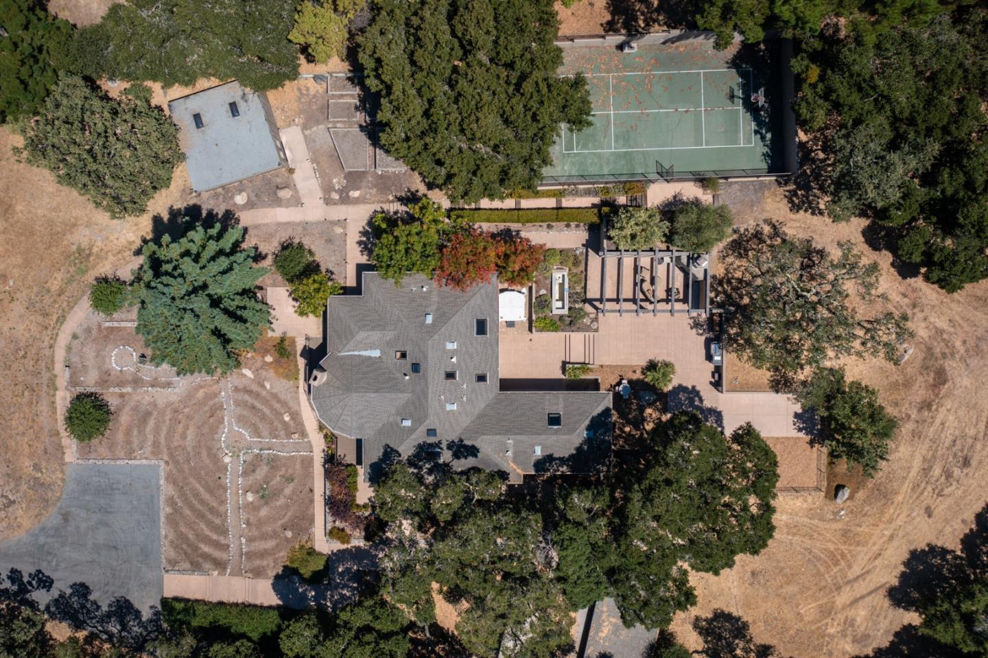 21 La Rancheria Carmel Valley, CA 93924 - Photo 3 of 44 an aerial view of a house with a yard