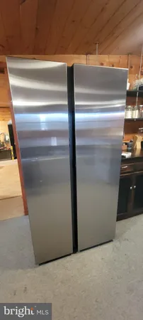 a close view of laundry room